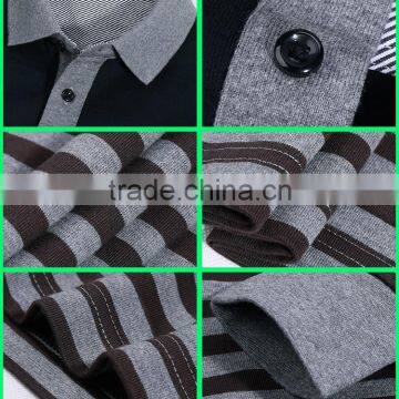 Cassic Style Fashion Designer Stripe Polo T-shirts or Men Stripe T-shirt and Long Sleeve Polo With High Quality Made in China photo-4