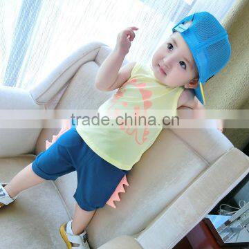 Factory Price Summer Children Clothing Suits One Piece Cotton Child Clothes