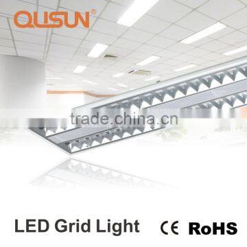 LED Grille Light, LED Louver Light for Office, 300x1200mm 18Wx2 Aluminum Finish