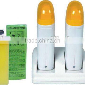 Double set roller head hair wax heater cartridge