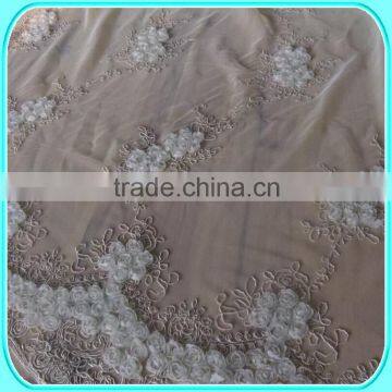 IVORY LACE EMBROIDERY FABRIC CURTAIN
