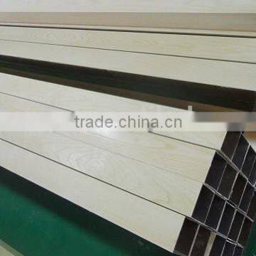 veneer/pvc coated aluminum square tube