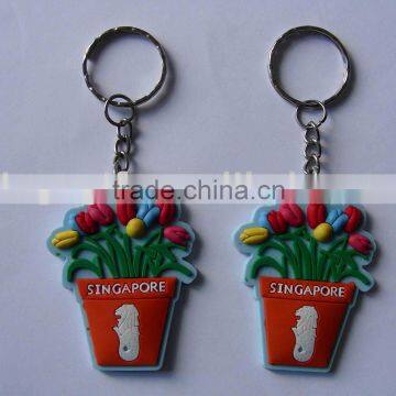 fashion soft pvc key chain