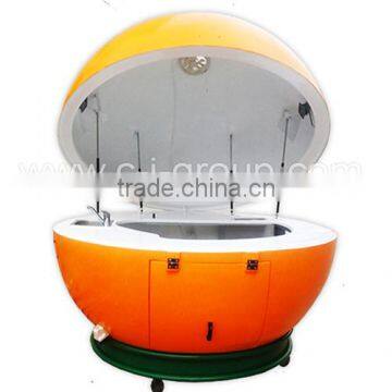 Outdoor Fibreglass Orange Shape Portable Kiosk Food Kiosk China Manufacturer photo-3