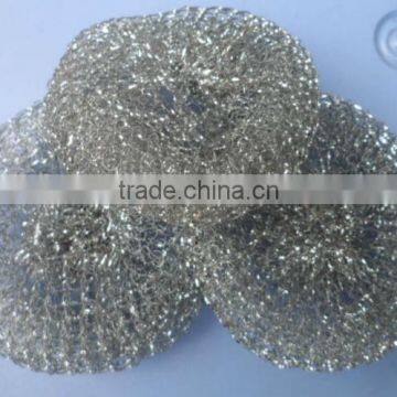 household cleaning galvanized wire mesh scourer for kitchen