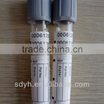 glucose tube with sodium fluoride/EDTA additives CE certificated