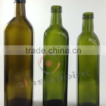 500ml 750ml 1000ml dark or light green color glass olive oil bottles wholesale