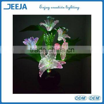 Metal Vase Led Fiber Optic Decorative Flower Lights From JEJA