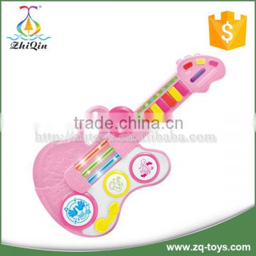 Folding electronic cartoon guitar toy for baby