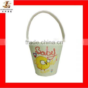 Promotional Item Easter Party Felt Decoration Easter Fancy Basket photo-4