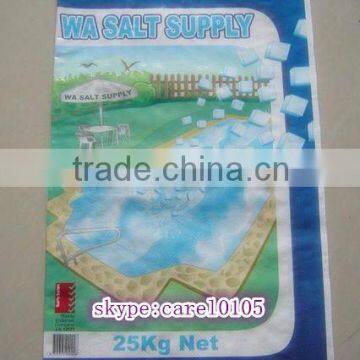 10kg salt packing bag, bopp laminated pp woven bag for sugar salt,