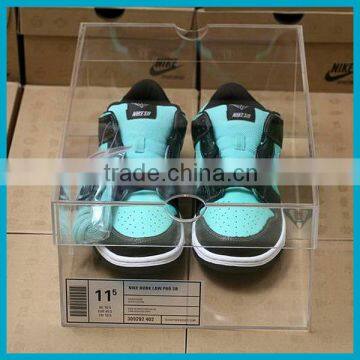 Hot sale high clear acrylic shoe box high quantity acrylic shoe box with lid acrylic shoe display box