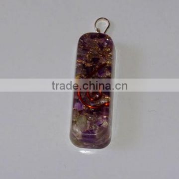 Amethyst Orgone Pipe Pendent