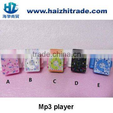 Cheap plastic cute mp3 player no screen mini clip mp3