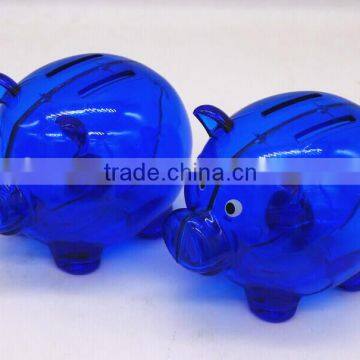 pig plastic money box for two kinds of coin                        
                                                Quality Choice