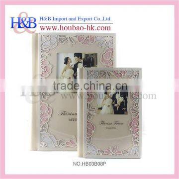 Romantic style acrylic 8x12 photo album for wedding crystal