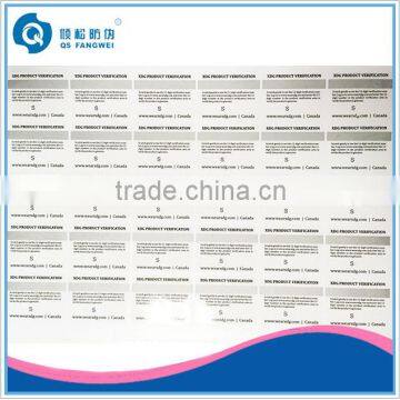 Custom printing personalized adhesive labels tags for tires