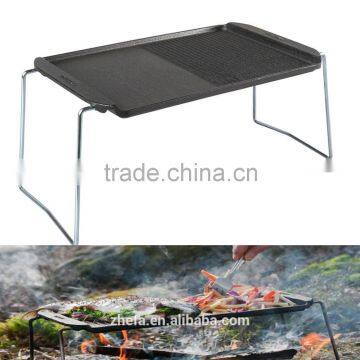 Outdoor Camping Simple Cast Iron BBQ Grill