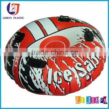 PVC Inflatable snow sledge, towable snow tube, winter sports inflatable snow tube