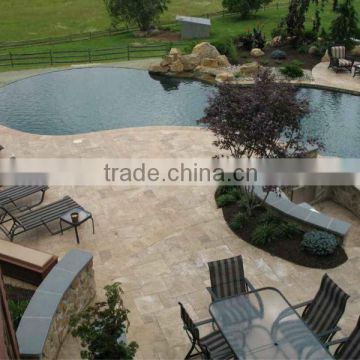 natural cream Marble Travertine Paver, Pool Paver Tile Travertine