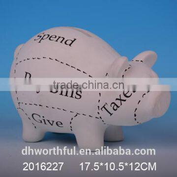 Promotional ceramic saving bank money box