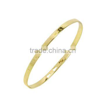 Memories Bangles With Customize Design Word 'I CAN AND I WILL' With 4mm/7mm Width photo-3