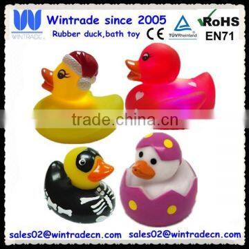 Plastic holiday decoration duck themed gift