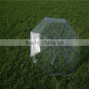 2015 New Products on China Market Heat Transfer Printing Transparent Umbrella With Wooden Handle photo-3