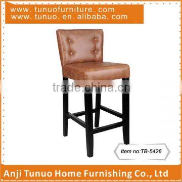 Stool,Wooden,High,Bar use,PU and wood material,TB-5426