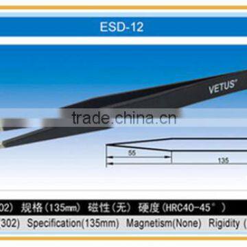 HRC40 Black Stainless Steel ESD Tweezers photo-5