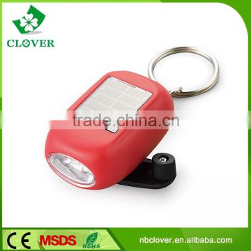 Fashionable 3 LED dynamo emergency solar hand crank flashlight