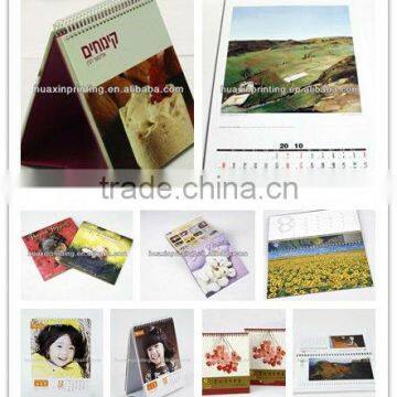 2014 Best price high quality new design full color gift notepad calendar print