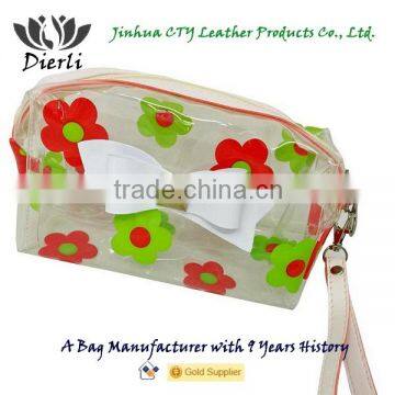 Clear Vinyl Travel Cosmetic Bag