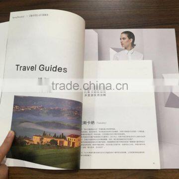 OEM tour guide magazine booklet customized printing