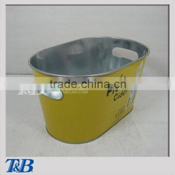 Decorative metal zinc bucket