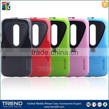 love heart design youyou pc+tpu case for moto G3