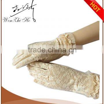 Beige Thin Summer Dress Glove For Yong Ladies Wholesale 2016 Top Glove