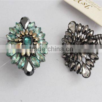 Nice Design Crystal Rhinestone Rings Wholesale, Stretch Rings With Fashion Stretch photo-3