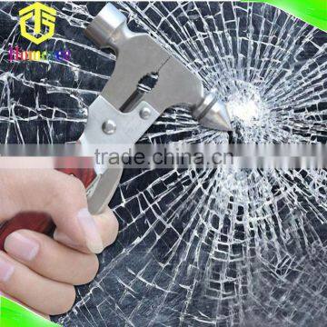 Heavy weight 8 in 1 multipurpose seatbelt cutter window breaker emergency glass hammer