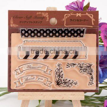 Fashionable Decorative Carton Rubber Stamp