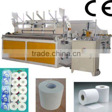 High speed auto toilet roll making machine for sale