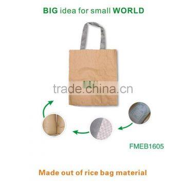 Top sales Recycled reusable Laminated Handle Rice bag sets