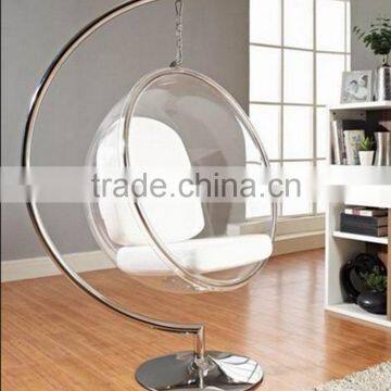 acrylic swing bubble chair with stand