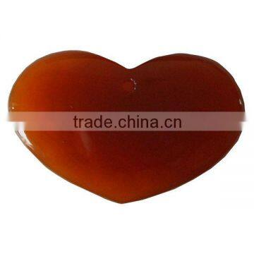 27*43*8mm natural red agate heart shape pendant