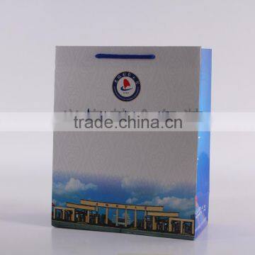 Cheap custom printed printed shopping paper bags with handles