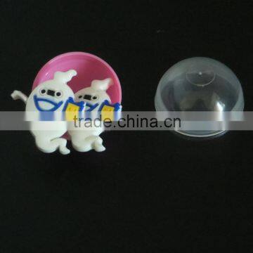 Wholesale Cartoon Shaped Animation PVC Badge in Plastic Egg