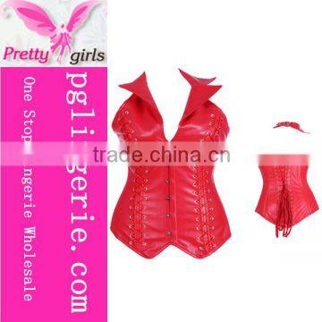 Wholesale Waist Corset XXXL Sexy Leather Corset Plus Size Overbust Corsets photo-4