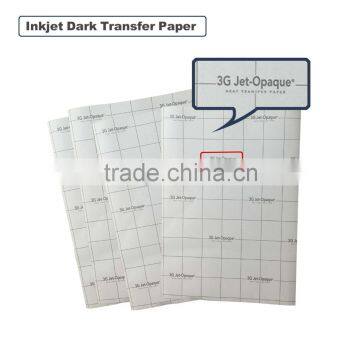 Yesion Best Quality 3G Jet-Opaque Transfer Paper, Inkjet Transfer Paper A3