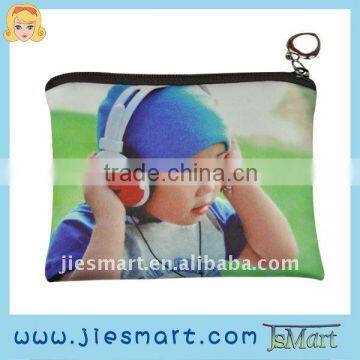 JSMART personalized photo design change purse printing microfiber sublimation printing