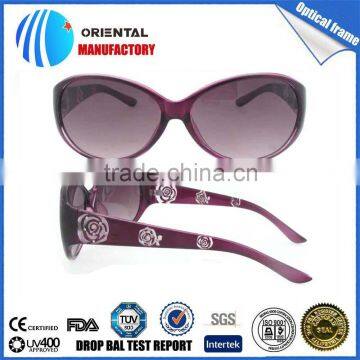 flower decoration jewelry cat eye sunglasses